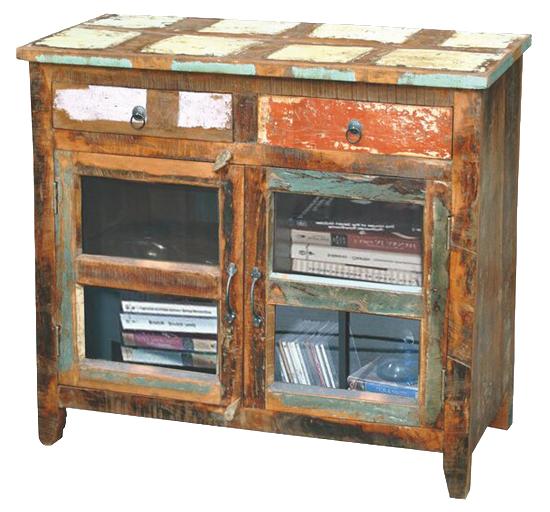Jaipur Furniture Sawan Rustic Hand Painted 2Drawer 2Door Sideboard